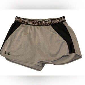Under Armour Women's Athletic Shorts in Gray and Black